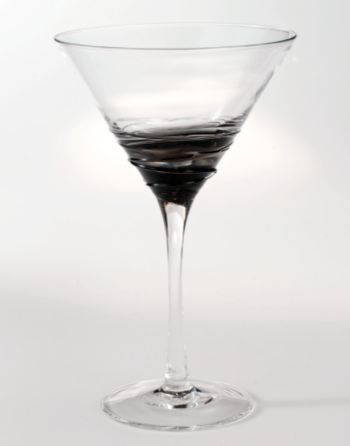 Mikasa® Swirl Smoke Martini Glass