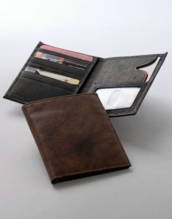 Rolfs® Black Brass Attache Wallet
