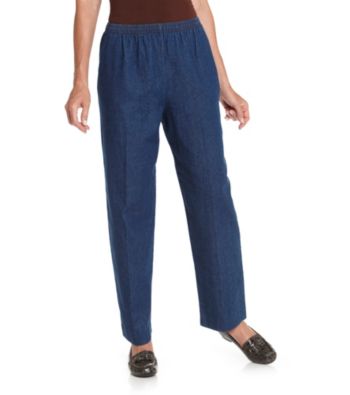 Briggs New York® Petites' Pull-On Denim Pants