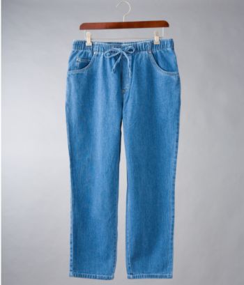 Bill Blass Petites' Denim Pull-on Pants