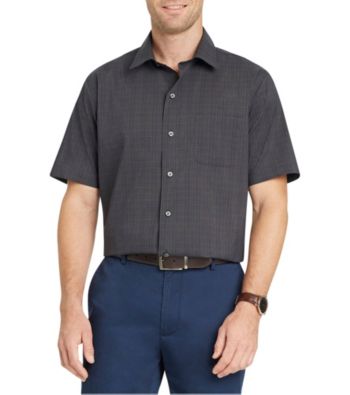 UPC 767672338045 product image for Van Heusen Men's Short Sleeve Flex Woven Button Down Shirt | upcitemdb.com