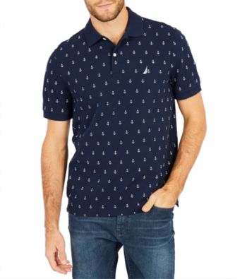 UPC 888079648442 product image for Nautica Men's Big & Tall Anchor Print Polo | upcitemdb.com