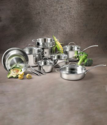 Calphalon® Tri-Ply Stainless Steel 13-Piece Cookware Set + FREE Gifts