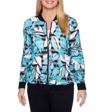 UPC 191608144392 product image for Alfred Dunner Tropical Print Jacket | upcitemdb.com