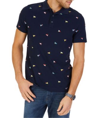 UPC 888079451530 product image for Nautica Men's Short Sleeve Slim Embroidered Flag Polo | upcitemdb.com