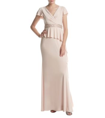 UPC 191937111676 product image for Adrianna Papell Jewel And Bead Detail Drape Design Maxi Dress | upcitemdb.com