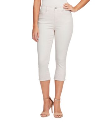 UPC 191594809220 product image for Gloria Vanderbilt Frayed Hem Cuff Cropped Pants | upcitemdb.com