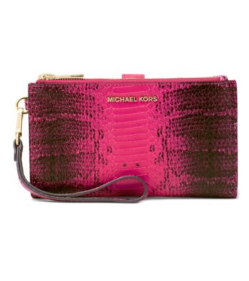 michael kors python wristlet