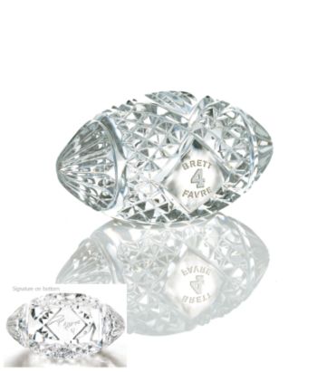 Waterford Crystal Brett Favre Commemorative Football