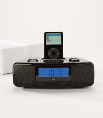 GPX® Clock Radio with Docking Station for iPod®