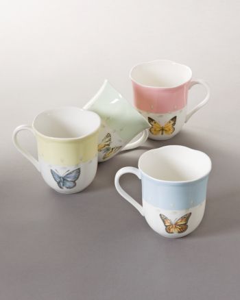 Lenox® Butterfly Meadow® Set of 4 Mugs
