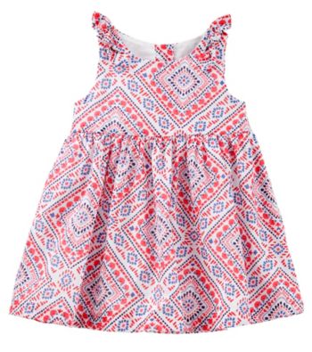 UPC 190796600680 product image for OshKosh B'Gosh Baby Girls' Sleeveless Tie Top Dress With Diaper Cover | upcitemdb.com