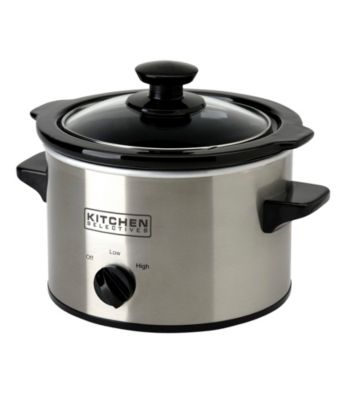 UPC 655772000316 product image for Kitchen Selectives 1.5 Qt. Stainless Steel Slow Cooker | upcitemdb.com