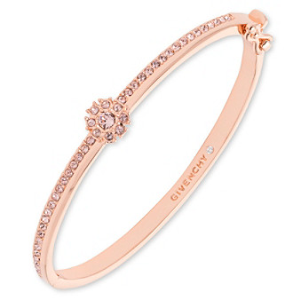 UPC 013742230352 product image for Givenchy Rose Goldtone Small Flower Bangle Bracelet | upcitemdb.com