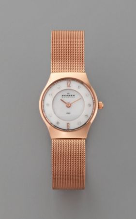 Skagen® Women's Rose Gold Mesh Watch