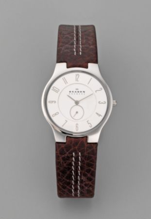 Skagen® Men's Watch with Leather Band
