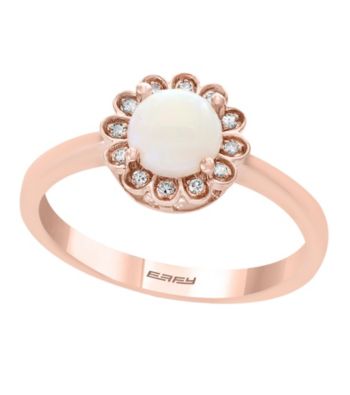 UPC 617892646171 product image for Effy 14K Rose Gold 0.05 Ct. T.w. Diamond Opal Ring | upcitemdb.com