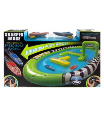 Sharper Image Toy RC Speed Boat Racer Green 
