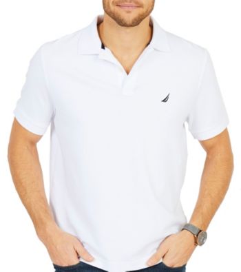 UPC 823283378631 product image for Nautica Men's Short Sleeve Solid Interlock Polo | upcitemdb.com