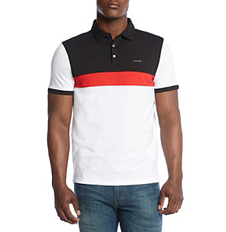 UPC 749194147435 product image for Calvin Klein Men's Chest Stripe Polo | upcitemdb.com