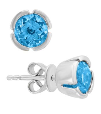 UPC 617892640605 product image for Effy 14K White Gold Blue Topaz Earrings | upcitemdb.com