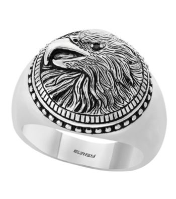 UPC 617892644870 product image for Effy Men's 925 Sterling Silver Black Spinel Eagle Ring | upcitemdb.com