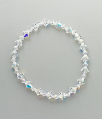 Crystale 6/4 mm Crystal Stretch Bracelet - Clear