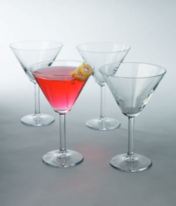 LivingQuarters 4-Pack Martini Glasses
