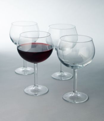 LivingQuarters 4-Pack Balloon Wine Glasses