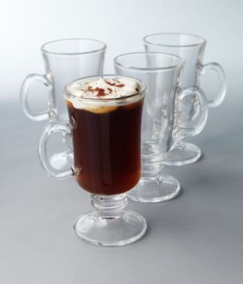 LivingQuarters 4-Pack Irish Coffee Set