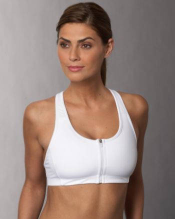 Jockey® Women's Active Sport High Impact Zipper Bra - White