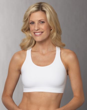 Jockey® Women's Active Sport Low Impact Seamless Bra - White