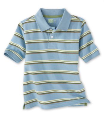 URIT Boys' 2T-7X Striped Pique Polo - Cloudless Day