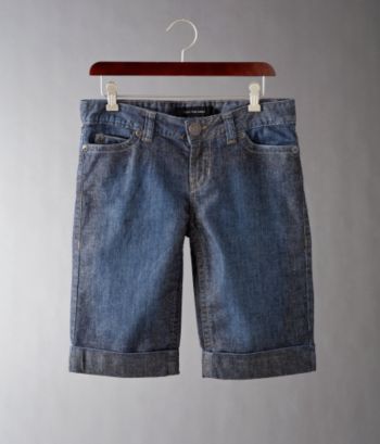 Calvin Klein Jeans Women's Cuffed Denim Bermudas - Medium Wash