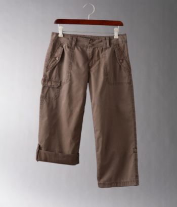 Calvin Klein Jeans Women's Convertible Slick Twill Crops