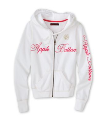 Apple Bottoms™ Juniors' Skinny Hoodie - White