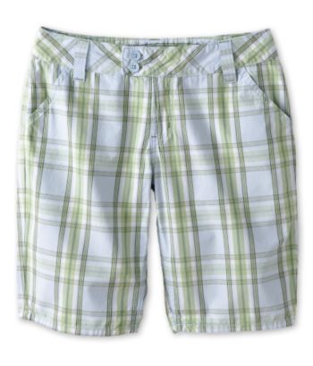 Blue Spice Juniors' Bermuda Shorts - Light Blue Plaid