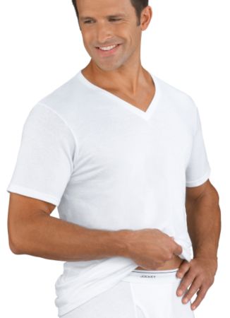 Jockey® Men's Classics V-Neck Shirts 3-Pack - White