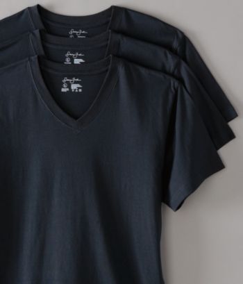 Sean John Men's V-Neck Shirts 3-Pack - Black