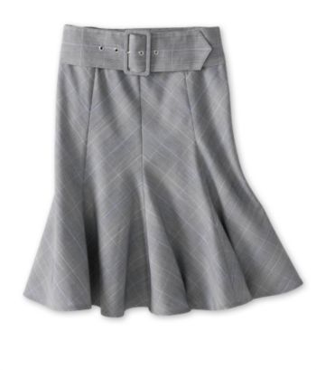 Star City Juniors' Flippy Skirt - Gray Plaid