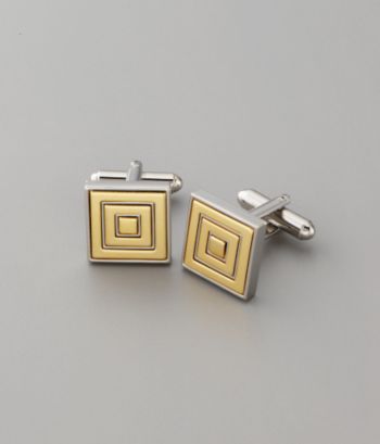 Izod Men's Two-Tone Square Cuff Links