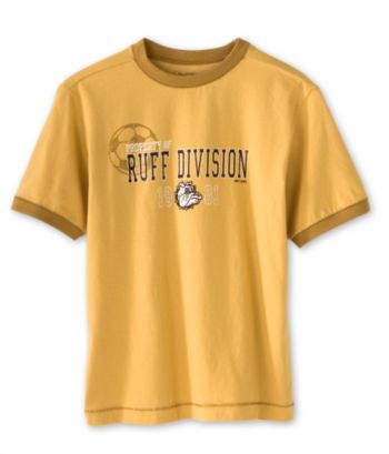 Ruff Hewn Boys' 8-20 Ringer Screen Tee - Vintage Gold