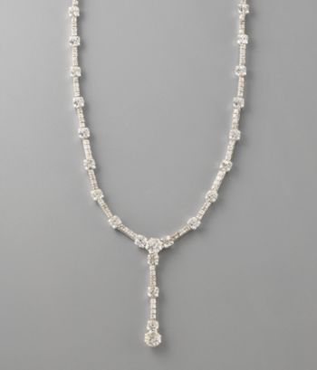 Carolee® Linear Drop Crystal Y-Necklace