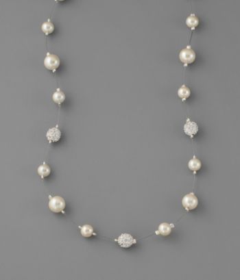 Carolee Pearl & Crystal Necklace