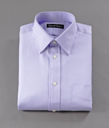 Kenneth Roberts Platinum® Men's Twill Solid Color Dress Shirt - Lavender