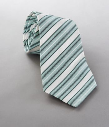 Kenneth Roberts Men's Platinum Cabana Stripe Neckwear - Green