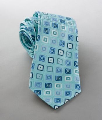 Kenneth Roberts Men's 3D Tile Neckwear - Green