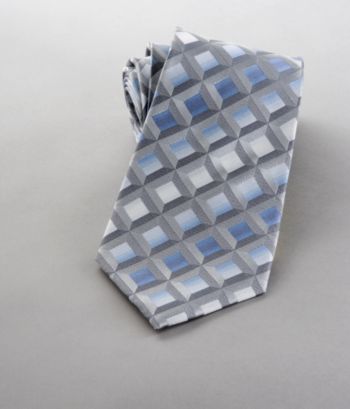 Statements Men's Pave Squares Neckwear - Blue