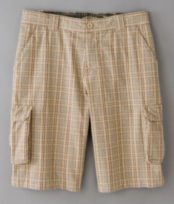 Ruff Hewn Men's Yarn-Dyed Cargo Shorts - Ruff Ivory