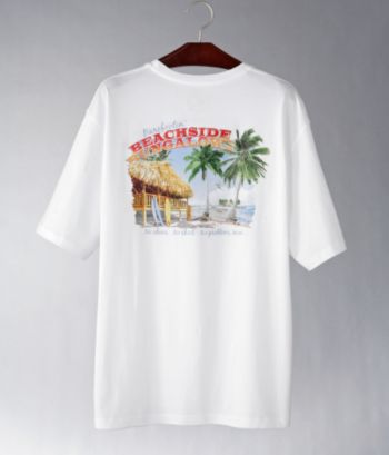 Paradise Collection Men's Screen Tee - Classic White